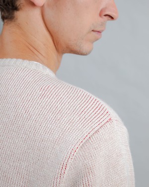 Atari Pullover Logo Jacquard Rot from Brava Fabrics