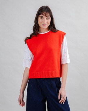 Wollweste Rot from Brava Fabrics