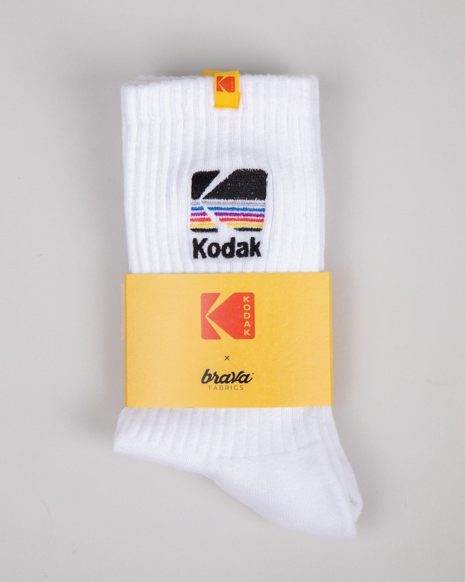 Kodak Socken Weiss from Brava Fabrics