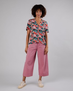 Yeye Weller Aloha Bluse Rot from Brava Fabrics