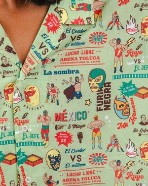 Lucha Libre Aloha Hemd from Brava Fabrics