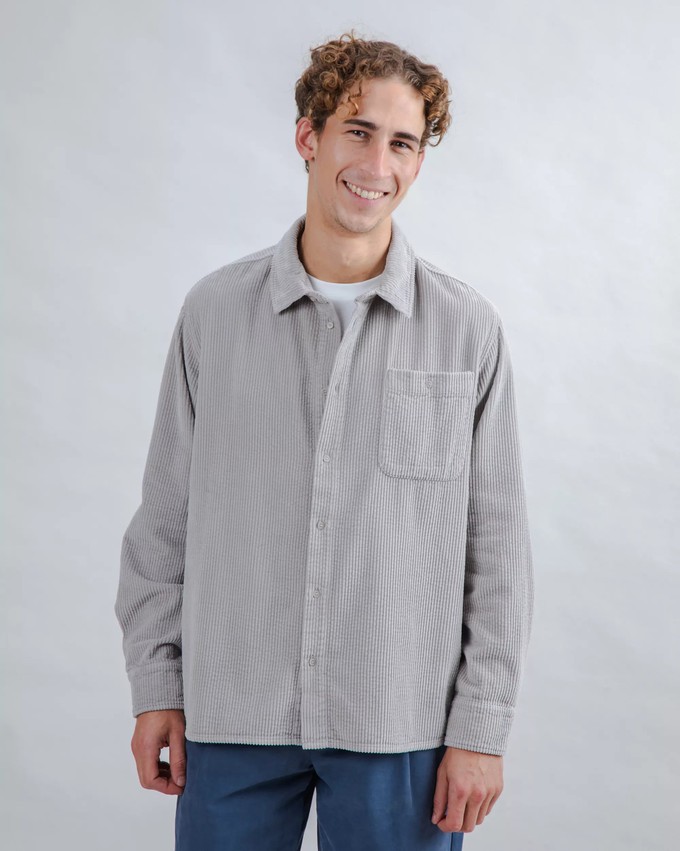 Cord Overshirt Grau from Brava Fabrics