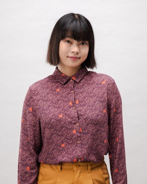 Dusk Viskosebluse Grape from Brava Fabrics