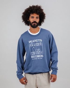 Peanuts Classic Records Sweatshirt Blau from Brava Fabrics