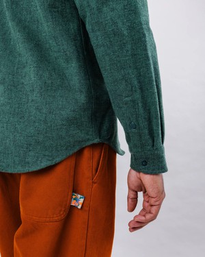 Pizza Flanell Overshirt Grün from Brava Fabrics