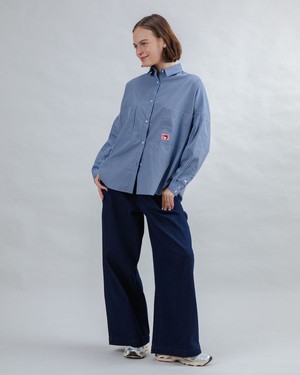 Oversize Streifen Gum Hemd from Brava Fabrics