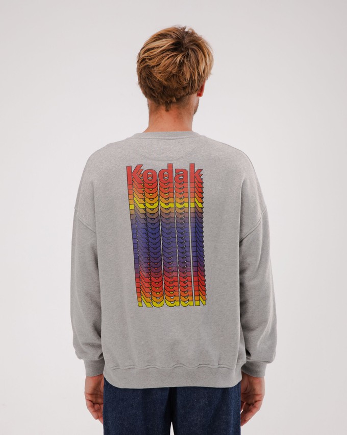 Kodak Color Sweatshirt in Oversize Grau Melange from Brava Fabrics