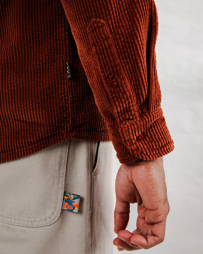 Cord Overshirt Kupfer from Brava Fabrics