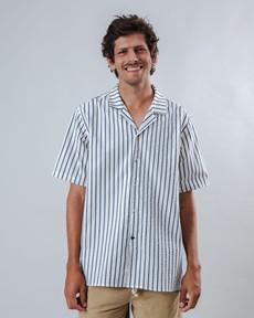 Sailor Aloha Shirt Blue via Brava Fabrics