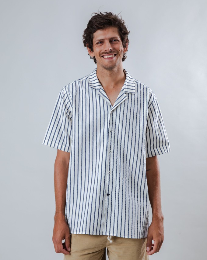 Sailor Aloha Shirt Blue from Brava Fabrics