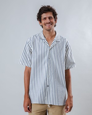 Sailor Aloha Shirt Blue from Brava Fabrics