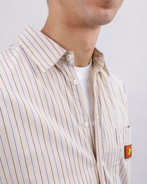 Relaxed Stripes Choco Hemd from Brava Fabrics