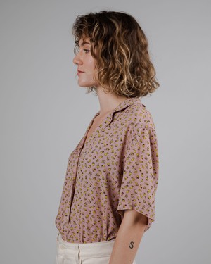 Peanuts Woodstock Aloha Bluse Light Pink from Brava Fabrics