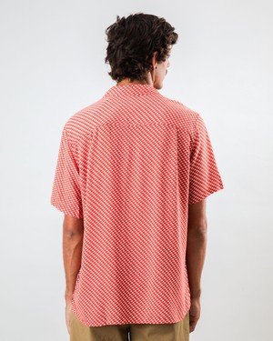 Tramuntana Aloha Shirt Red from Brava Fabrics