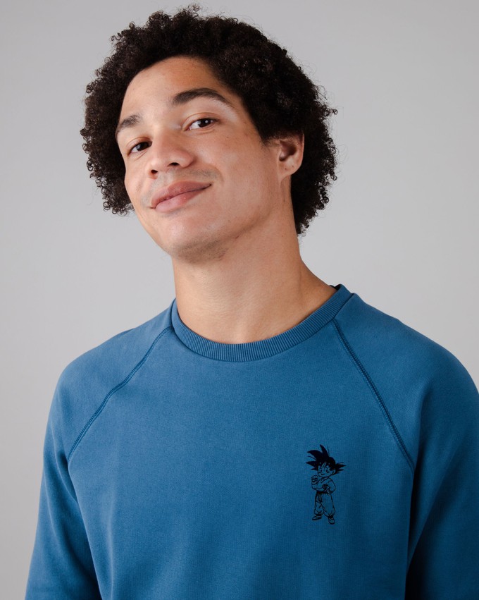 Dragon Ball Goku Sweatshirt Blau from Brava Fabrics