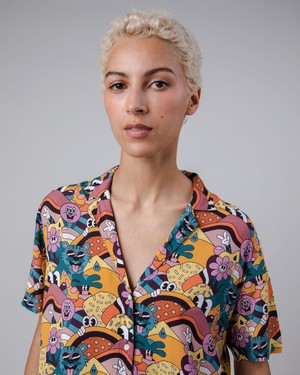 Yeye Weller Aloha Bluse Gelb from Brava Fabrics