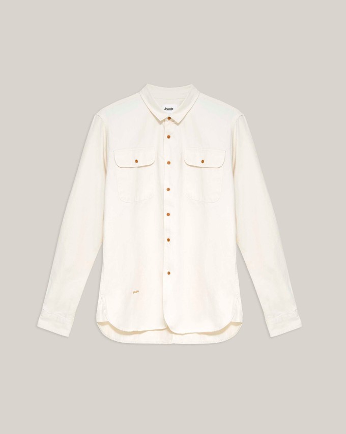 Herringbone Shirt Ecru from Brava Fabrics