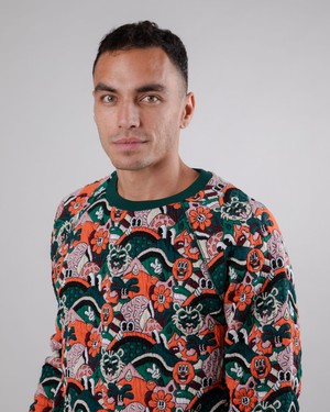 Yeye Weller Regular Sweatshirt Marineblau from Brava Fabrics