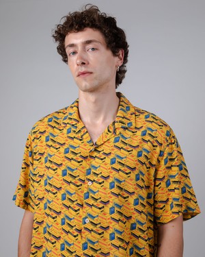 Kodak Film Aloha Shirt Gelb from Brava Fabrics