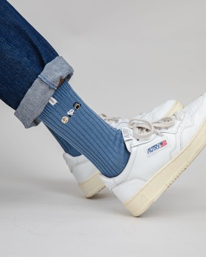 Peanuts The Gang Socken Blau from Brava Fabrics