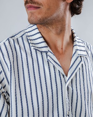 Sailor Aloha Shirt Blue from Brava Fabrics