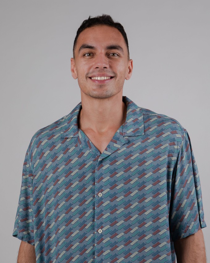 Inflatables Aloha Shirt Blau from Brava Fabrics