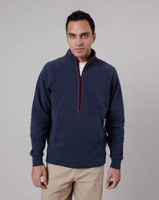 Zip Up Sweatshirt Navy via Brava Fabrics