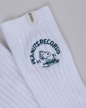 Peanuts Records Deejay Socken Weiß from Brava Fabrics