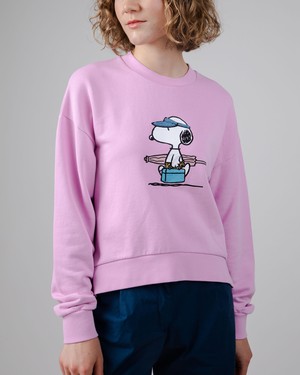 Peanuts Beach Sweatshirt Flieder from Brava Fabrics