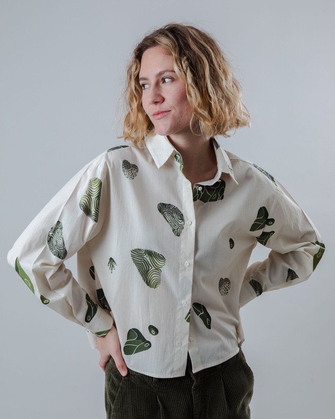 Quarry Boxy Baumwollbluse Ecru from Brava Fabrics