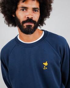 Peanuts Woodstock Sweatshirt Navy via Brava Fabrics