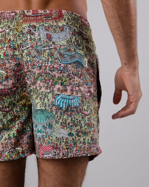 Where's Wally Fairground Badehose Mehrfarbig from Brava Fabrics