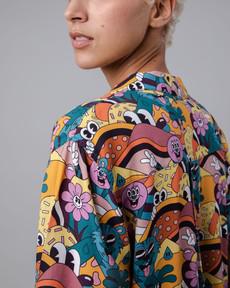Yeye Weller Aloha Bluse Gelb via Brava Fabrics