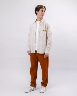 Relaxed Stripes Choco Hemd from Brava Fabrics