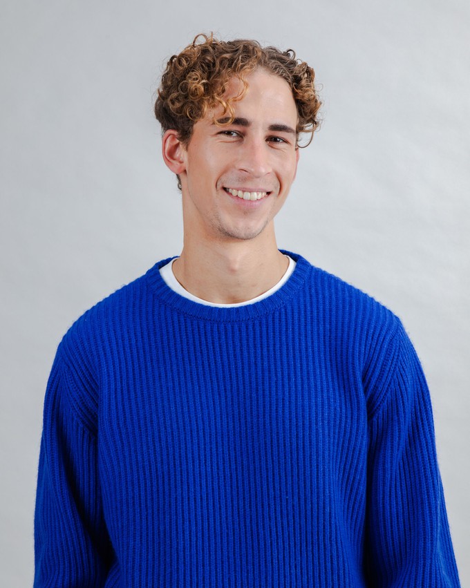 Wollpullover Blau Klein from Brava Fabrics