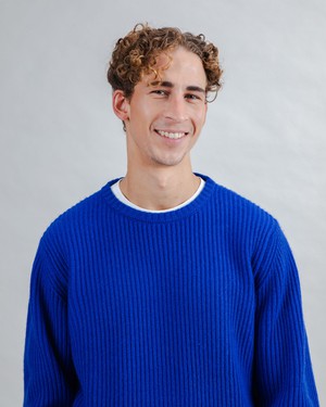 Wollpullover Blau Klein from Brava Fabrics