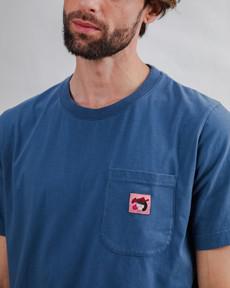 Brava Gum Label T-Shirt Indigo via Brava Fabrics