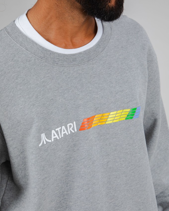 Atari Spectrum Sweatshirt Grau Melange from Brava Fabrics