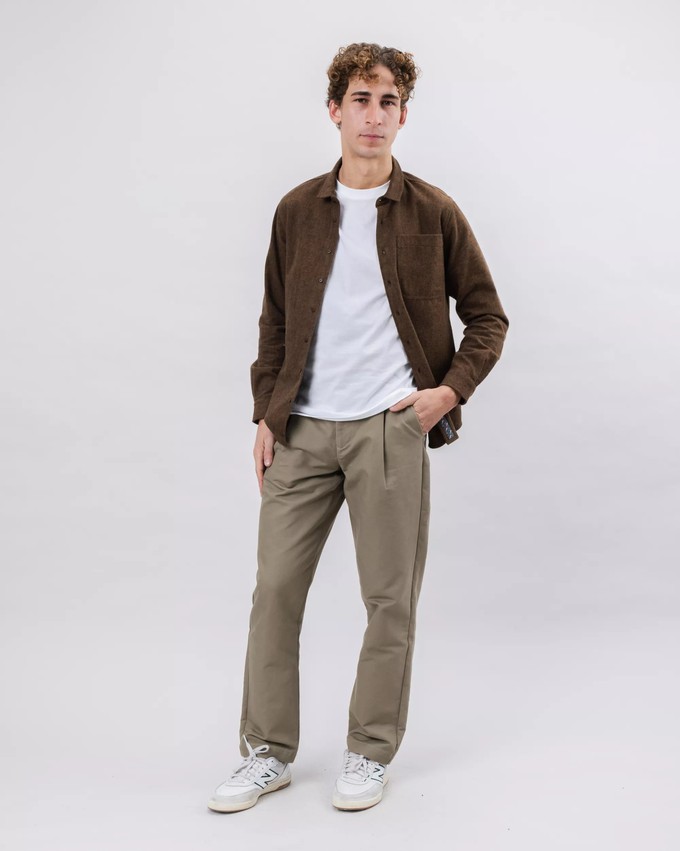 Heart Flannel Overshirt Braun from Brava Fabrics