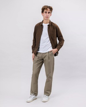 Heart Flannel Overshirt Braun from Brava Fabrics