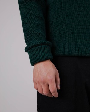 Waterfront Pullover aus Wolle Green from Brava Fabrics