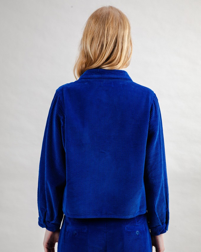 Cord Boxy-Hemd Blau from Brava Fabrics