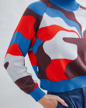 Jacquard Kurzpullover Sobremesa from Brava Fabrics