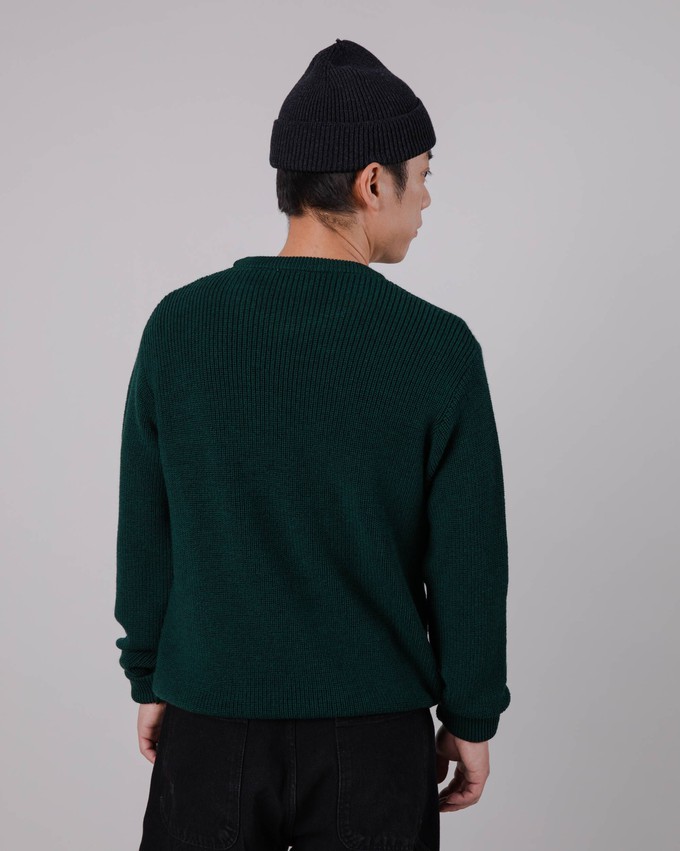 Waterfront Pullover aus Wolle Green from Brava Fabrics