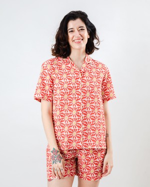 Marisol Aloha Bluse Rot from Brava Fabrics