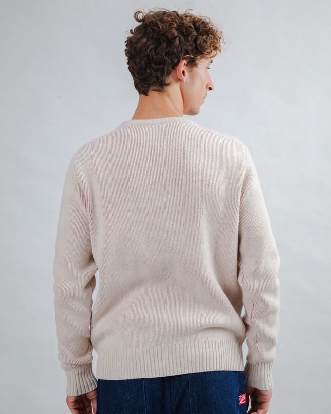 Atari Pullover Logo Jacquard Rot from Brava Fabrics