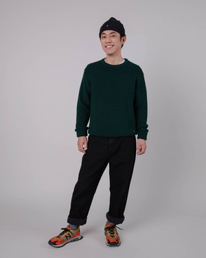 Waterfront Pullover aus Wolle Green from Brava Fabrics