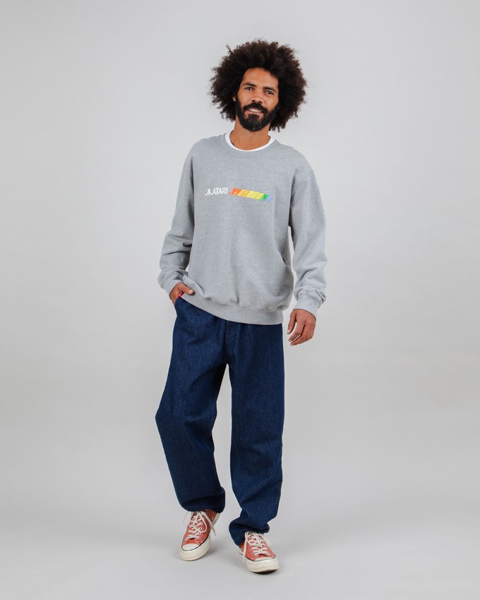Atari Spectrum Sweatshirt Grau Melange from Brava Fabrics