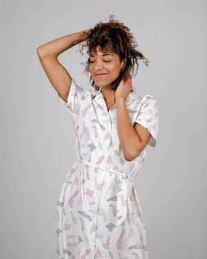 Maria Langes Kleid Ecru from Brava Fabrics