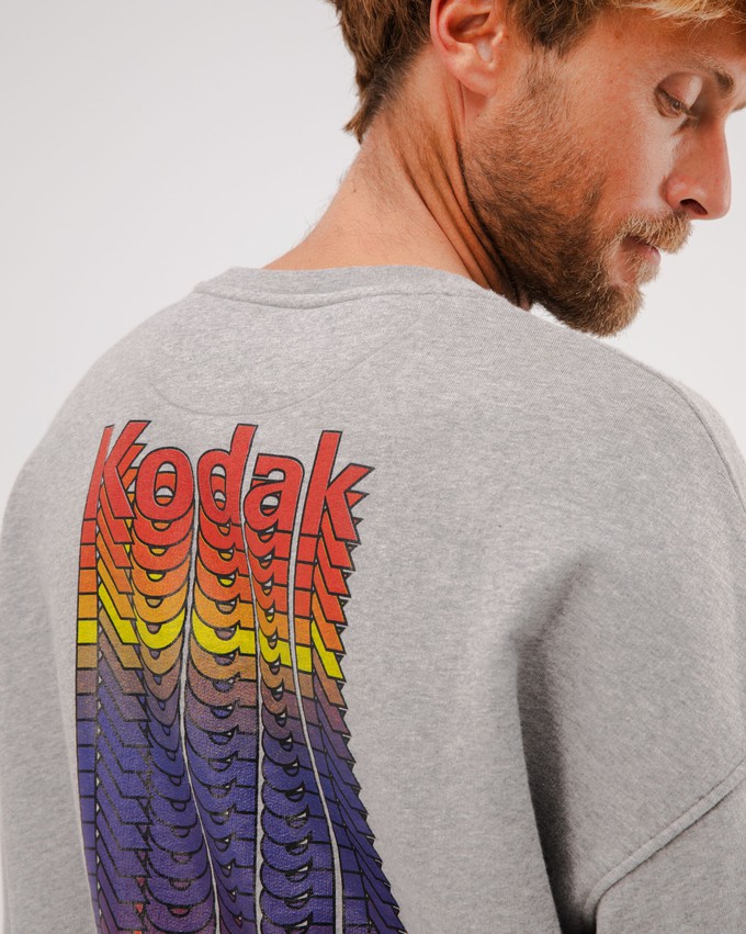 Kodak Color Sweatshirt in Oversize Grau Melange from Brava Fabrics